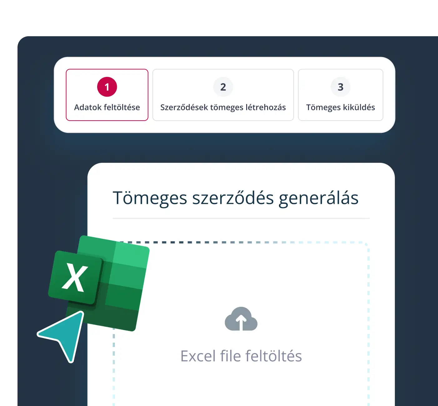 Masseutsendelse av kontrakter med ett klikk