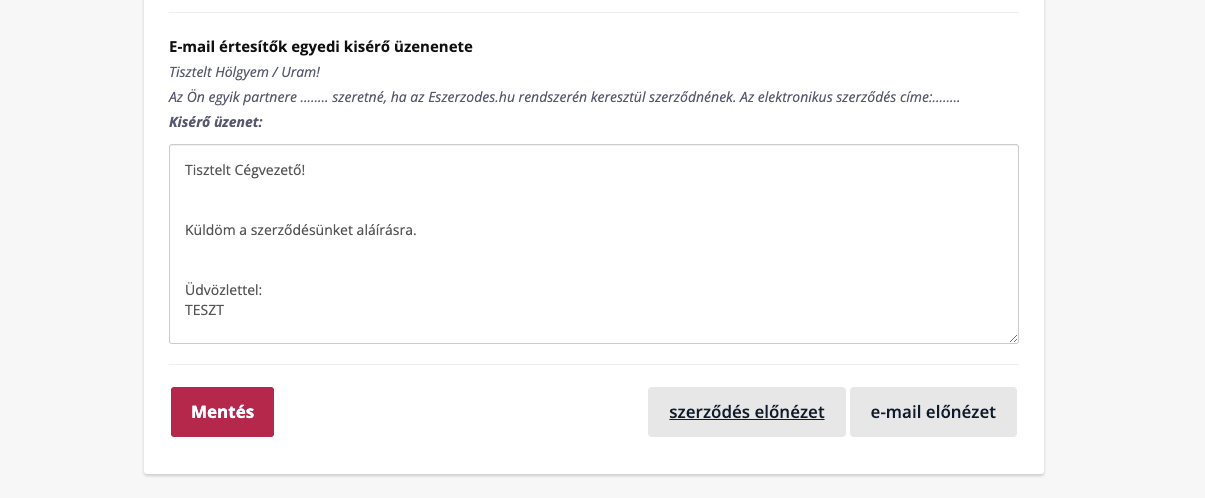 Tilpass kontraktens utseende